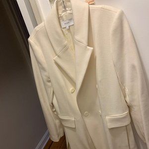 Reiss White Wool Coat